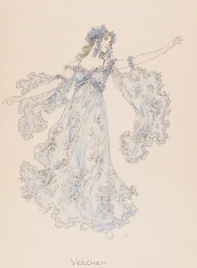 Фиалки by Генрих Лефлер, 1914 — digital art print download