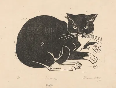 Кот by Анри ван дер Сток, 1880 - 1946 — digital art print download