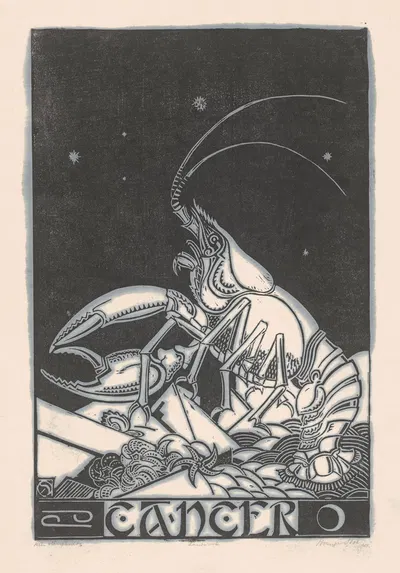 Зодиак Рак by Анри ван дер Сток, 1880 - 1946 — digital art print download