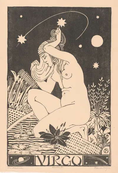 Зодиакальное созвездие Дева by Анри ван дер Сток, 1880 - 1920 — digital art print download