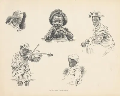 Страница из эскизной книги by Дж. Кэмпбелл Филлипс, 1899 — digital art print download