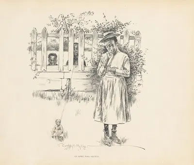 Шутка на 1 апреля. by Дж. Кэмпбелл Филлипс, 1899 — digital art print download