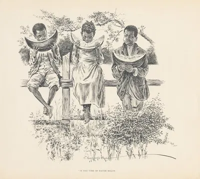 Во время арбуза by Дж. Кэмпбелл Филлипс, 1899 — digital art print download