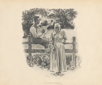 Просто песня на закате by Дж. Кэмпбелл Филлипс, 1899 — digital art print download