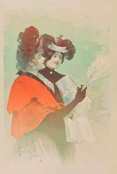 Салон ста by Гастон Нури, 1894 — digital art print download