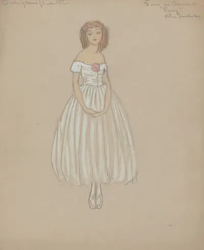 Любовь в лаванде-Люси-Мисс Сандерсон by Хелен Маргарита О'Кейн, 1920 - 1921 — digital art print download