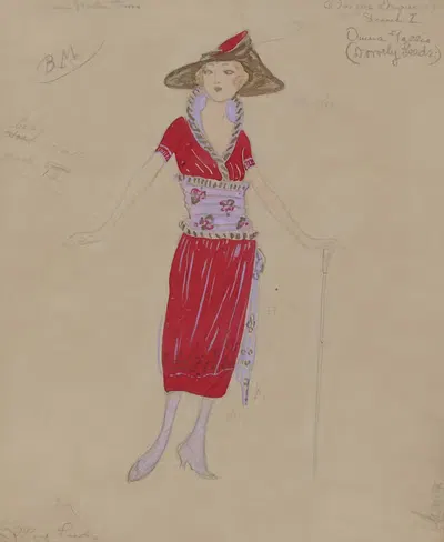 Дом Дагера – Сцена I – Онна Галлис (Дороти Лидс) by Хелен Маргарита О'Кейн, 1920 - 1921 — digital art print download