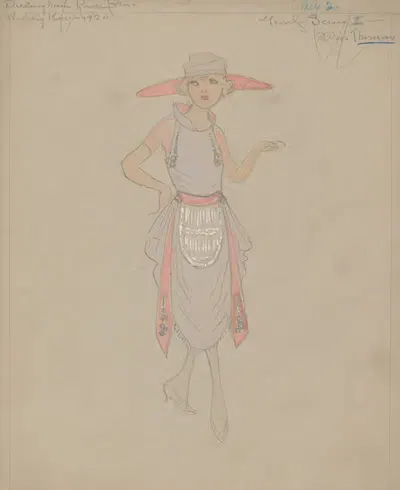 Сцена I - Мисс Томас by Хелен Маргарита О'Кейн, 1920 - 1921 — digital art print download