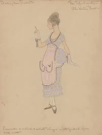 Учительница – миссис Полин Холл by Хелен Маргарита О'Кейн, 1920 - 1921 — digital art print download