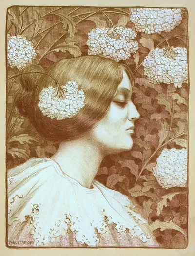 Dessin original pour les 'Maîtres de l'Affiche' by Paul Berthon, 1900 — digital art print download
