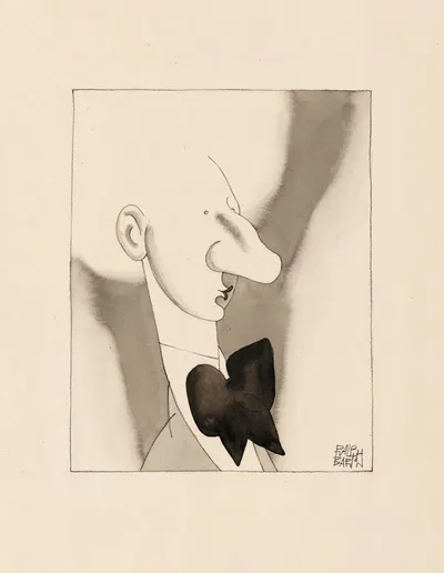 Леопольд Стоковский by Ральф Бартон, 1931 — digital art print download