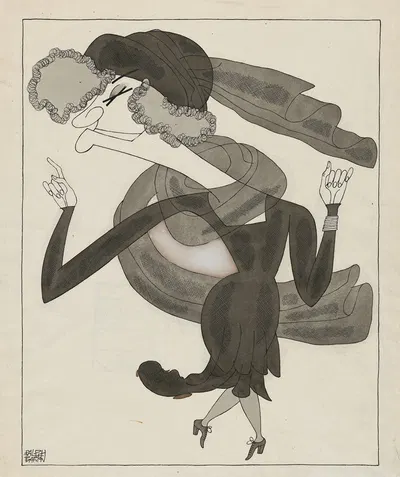 Минни Маддерн Фиск by Ральф Бартон, 1929 — digital art print download
