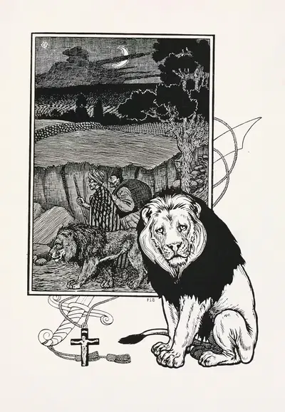 A hundred anecdotes of animals pl 037 by Percy J. Billinghurst, 1901 — digital art print download