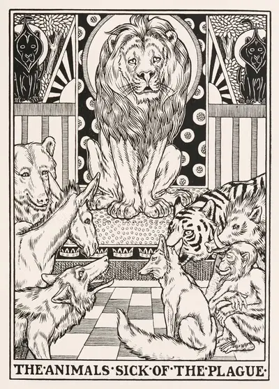 The Animals Sick of the Plague by Percy J. Billinghurst, 1900 — digital art print download