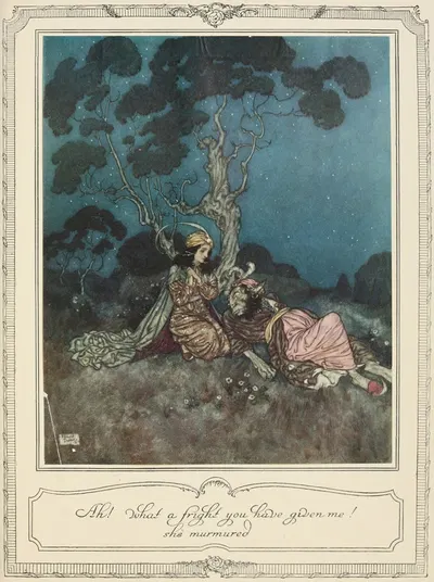 Ах! Какой страх ты мне внушила! – пробормотала она by Эдмунд Дюлак, 1910 — digital art print download