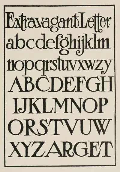 Modern American Letters by Frank Chouteau Brown, 1902 — digital art print download