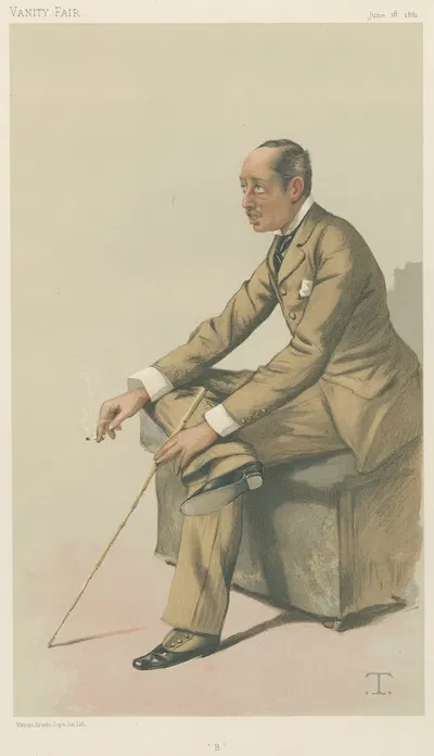 Politicians – Vanity Fair – 'B'. The Marquis of Blandford. June 18, 1881 by Théobald Chartran, 1881 — digital art print…