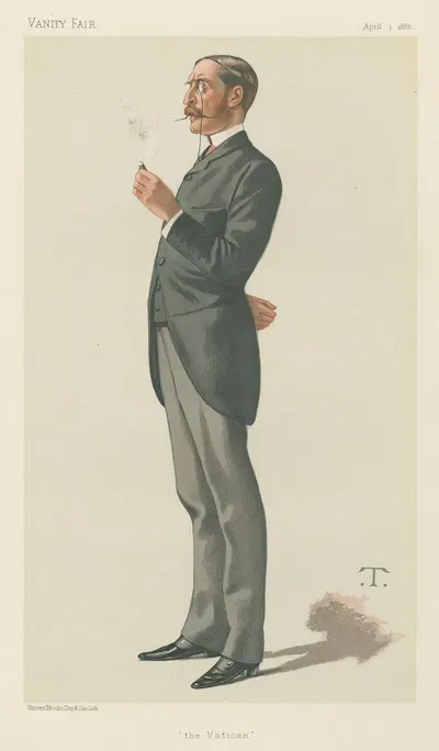 Politicians – Vanity Fair – Mr. George Errington. April 1, 1882 by Théobald Chartran, 1882 — digital art print download