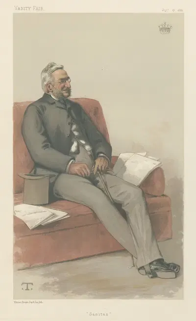 Politicians – Vanity Fair – 'Sanitas'. The Earl Fortescue. September 17, 1881 by Théobald Chartran, 1881 — digital art…