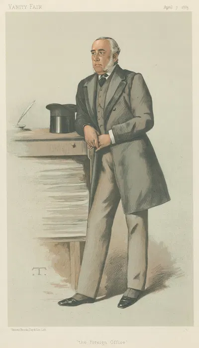 Politicians – Vanity Fair. 'the Foreign Office'. Sir Julian Pauncefote. 7 April 1883 by Théobald Chartran, 1883 — digital…