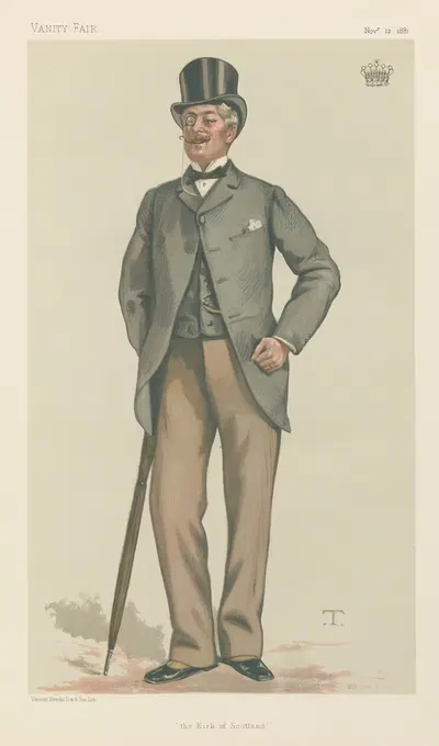 Politicians – Vanity Fair. 'The Kirk of Scotland'. The Earl of Rosslyn. 12 November 1881 by Théobald Chartran, 1881 —…