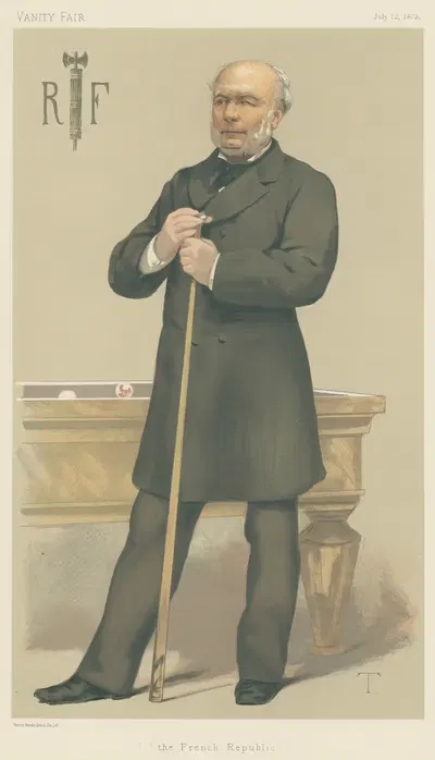 Sport, Miscellaneous Billiards; 'The French Republic', M. Jules Grevy, July 12, 1879 by Théobald Chartran, 1879 — digital…