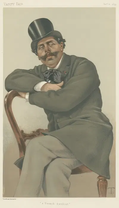 Sports, Miscellaneous; Duelling; 'A French Duellist', Mr. Paul de Granier de Cassagnac, December 6, 1879 by Théobald…