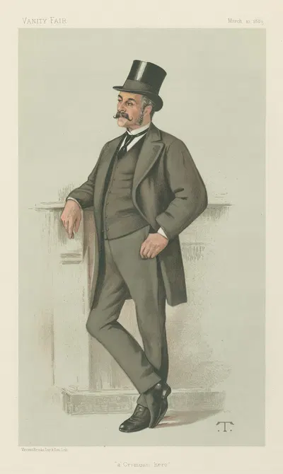 Vanity Fair; Military and Navy; 'A Crimean Hero', Major-General Edwyn Sherard Burnaby, March 10, 1883 by Théobald Chartran,…