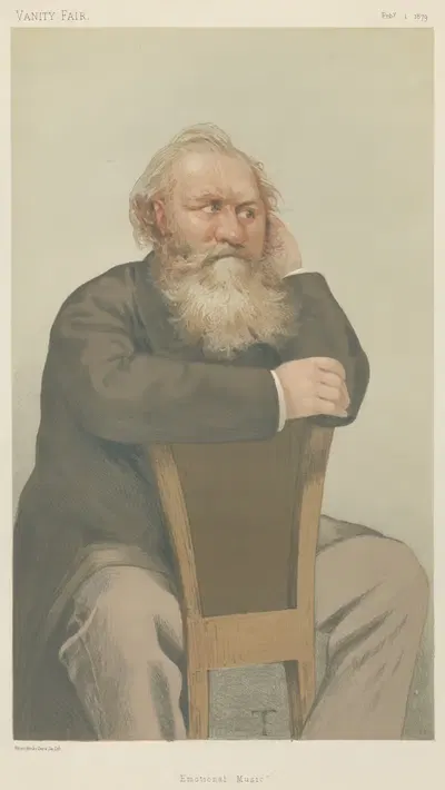 Vanity Fair; Musicians; 'Emotional Music', Francis Gounod, February 1, 1879 by Théobald Chartran, 1879 — digital art print…