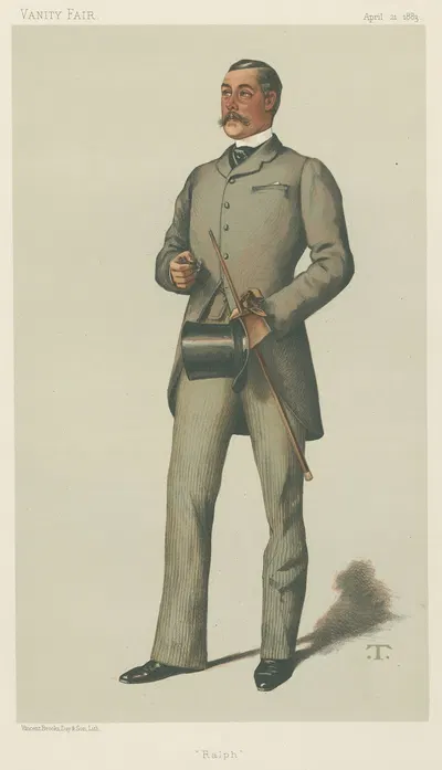 Vanity Fair; Yachting Devotees; 'Ralph', Lieutenant-Colonel Ralph Vivian, April 21, 1883 by Théobald Chartran, 1883 —…