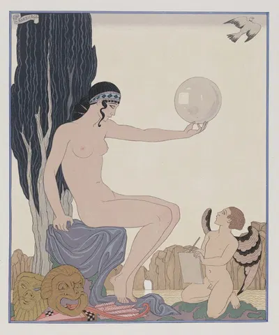 Муза by Жорж Барбье, 1929 — digital art print download