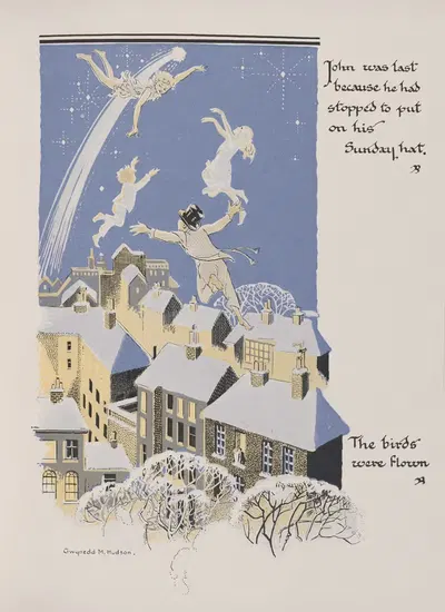 The birds were flown by Gwynedd M. Hudson, 1931 — digital art print download