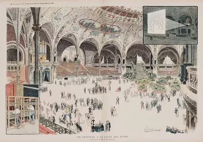 Фестиваль в зале праздников by М. Фернан Беланже, 1900 — digital art print download