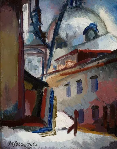 Архитектура маленького города by Мариан Щирбула, 1924 — digital art print download