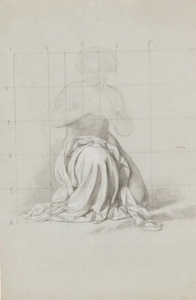 Drapery Study by Louis-Georges Brillouin — digital art print download
