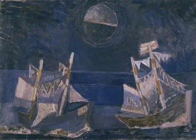 Голубой морской пейзаж by Ари ван де Гиссен — digital art print download