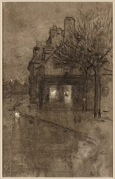 Street Scene, Paris by Luigi Loir — digital art print download