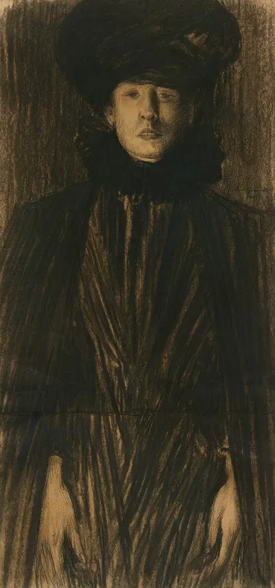Portrait of a Woman by Norbert Goeneutte, 1891 — digital art print download
