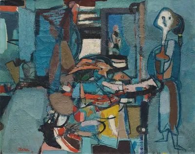 Рыбный магазин by Янкель Адлер, 1947 — digital art print download