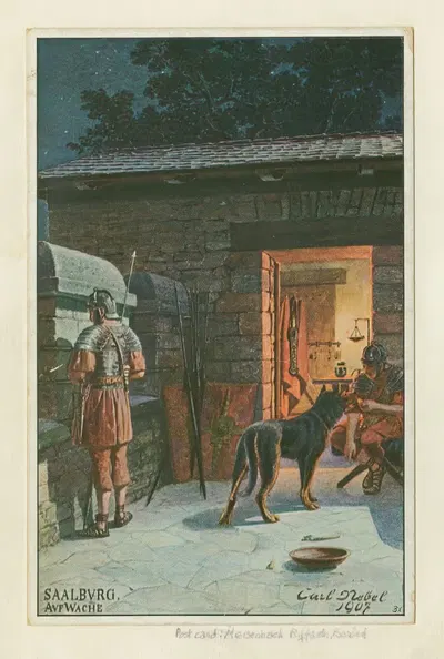 Заалбург; На посту by Карл Небель, 1907 — digital art print download