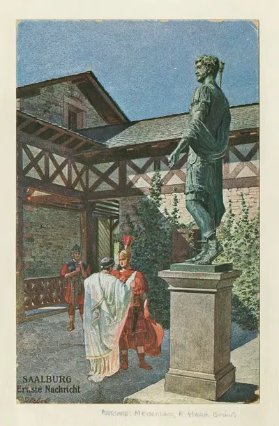 Саалбург; Серьезные новости by Карл Небель, 1907 — digital art print download