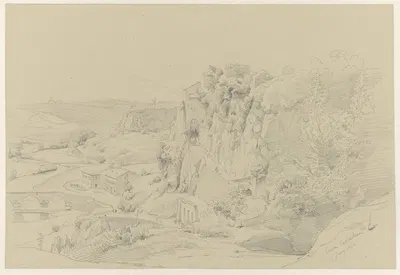 Civita Castellana by Пьер Луи Дюбурк, 1844 — digital art print download