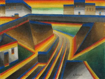 Bahndamm by Arthur Segal, 1922 — digital art print download
