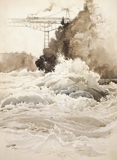The Whirlpool Rapids by Harry Fenn, 1893 — digital art print download