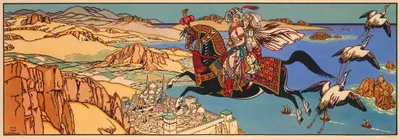 Иллюстрации к «Тысяче и одной ночи by Иван Билибин, 1932 — digital art print download