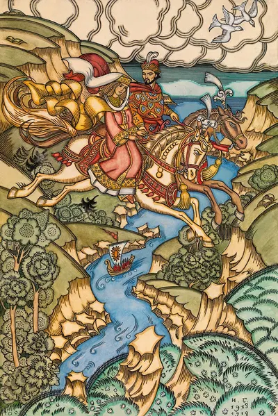 Это не похоже на 'Мария Моревна' by Иван Билибин — digital art print download