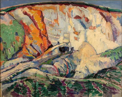 The chalk cliff by Frederick Porter, 1918 — digital art print download