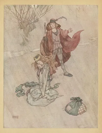 Свинопас ругал и дождь лил by Уильям Хит Робинсон, 1913 — digital art print download