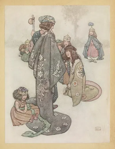 Мы принесем ему двоих маленьких, брата и сестру by Уильям Хит Робинсон, 1913 — digital art print download