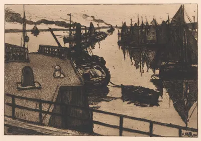 Ньивпорте by Огюст Олефф, 1908 — digital art print download
